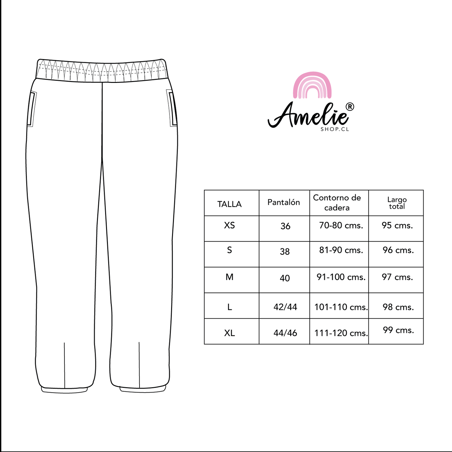 PANTALON COMFY BOMBACHA NEGRO