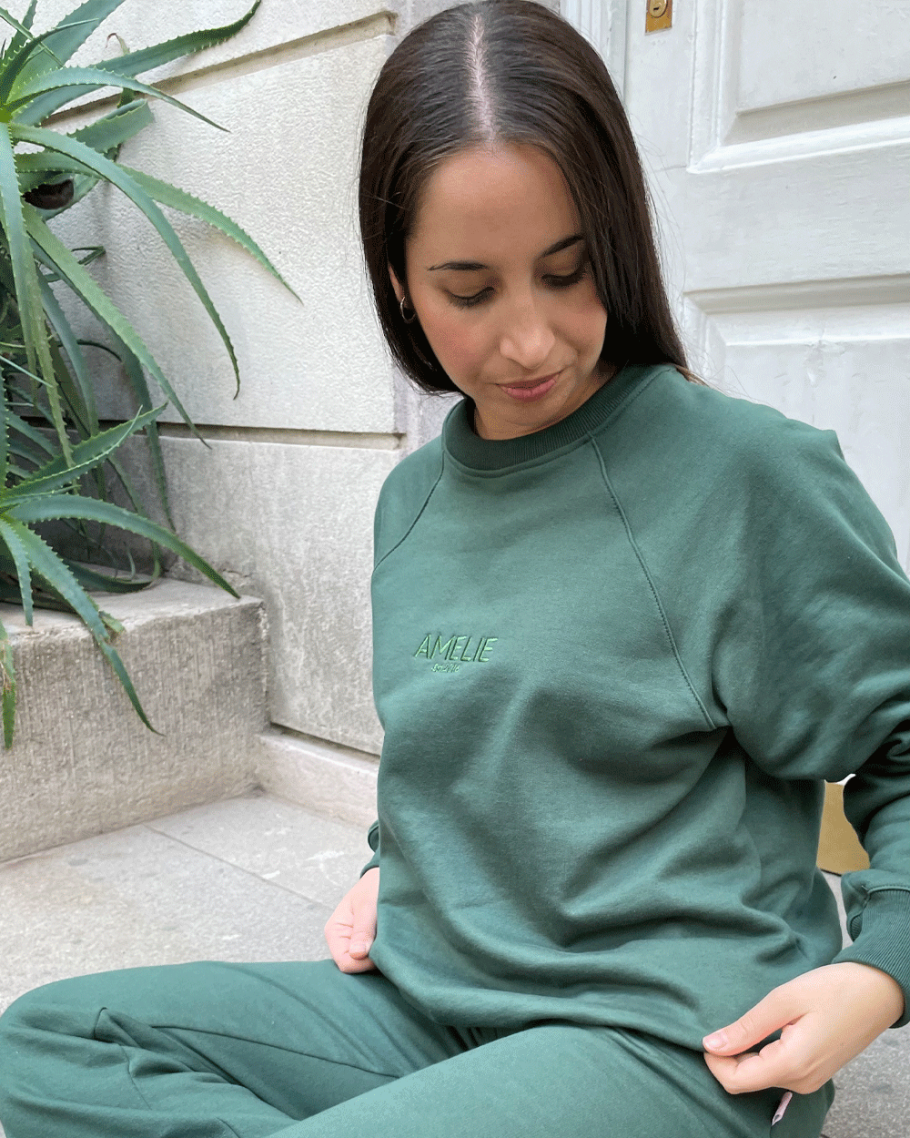 SWEATSHIRT OVERSIZED AMELIE VERDE MUSGO