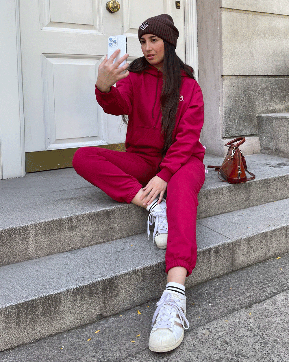 JOGGER TOBILLO ANGOSTO CHERRY
