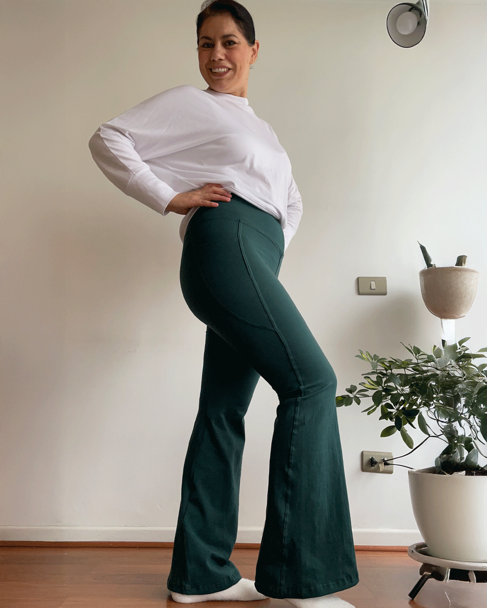 LEGGING FLARE VERDE MUSGO