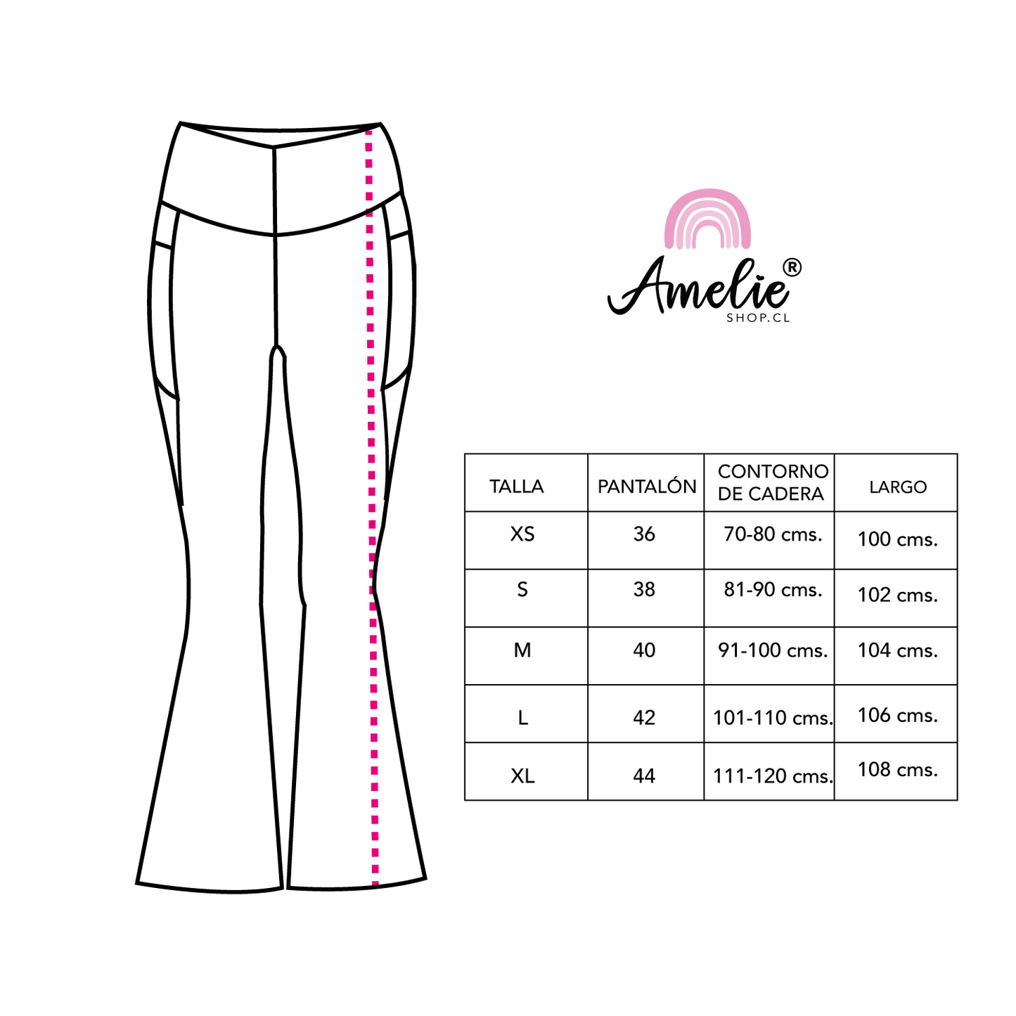 LEGGING FLARE AZUL NAVY