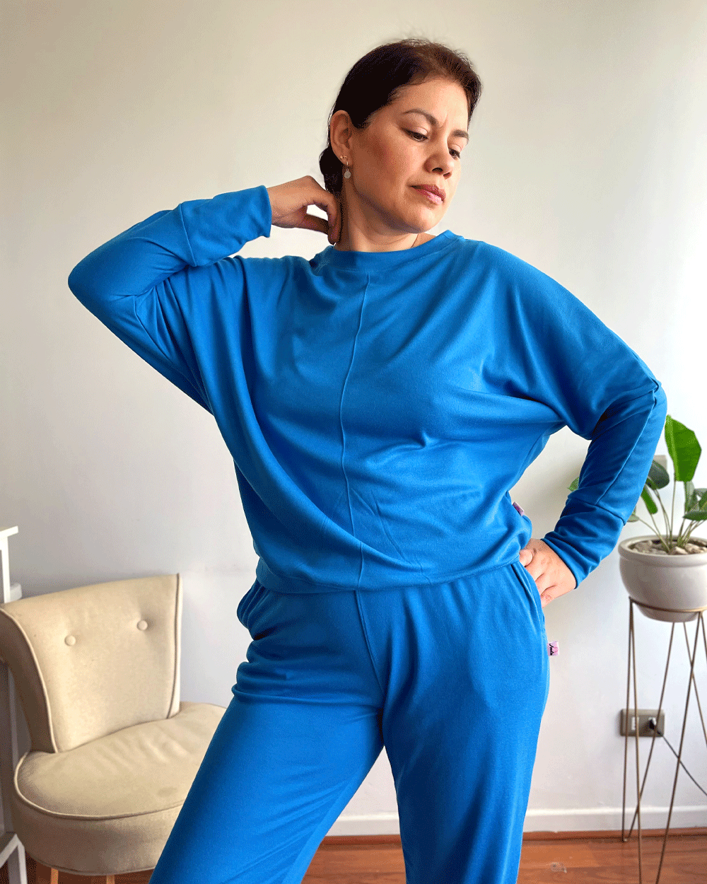 SHORT COMFY AZULINO
