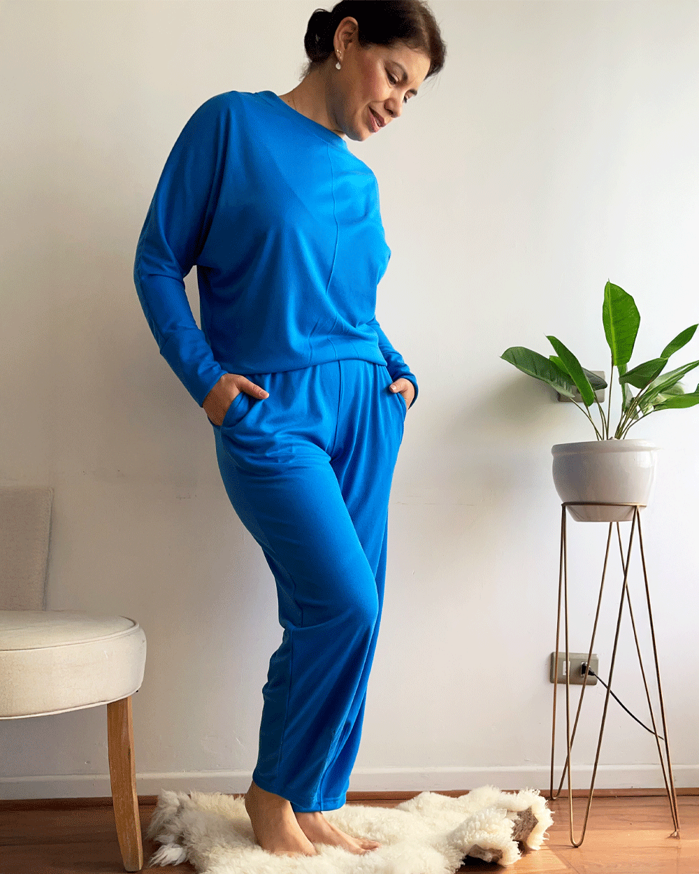 SHORT COMFY AZULINO
