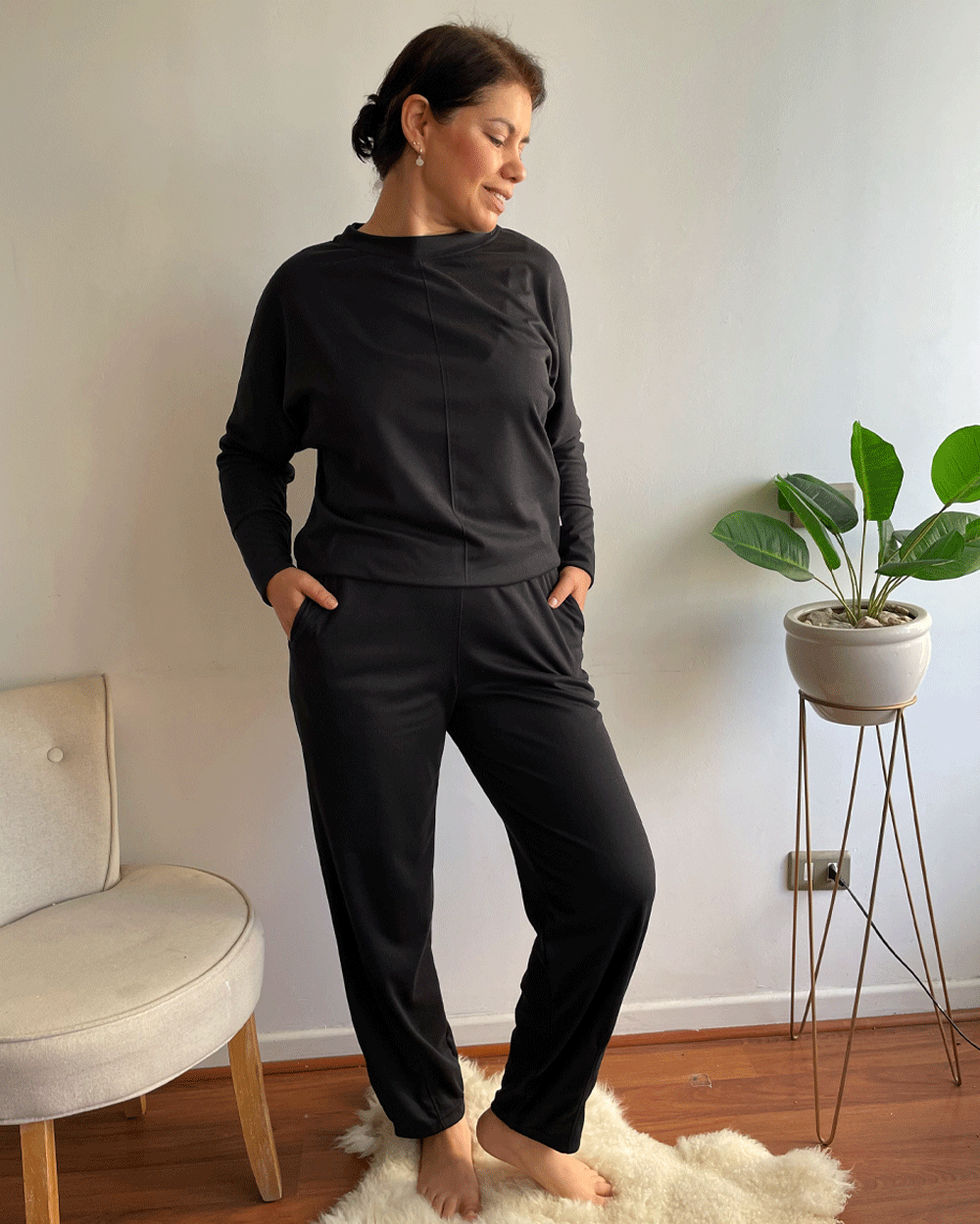 POLERON COMFY NEGRO