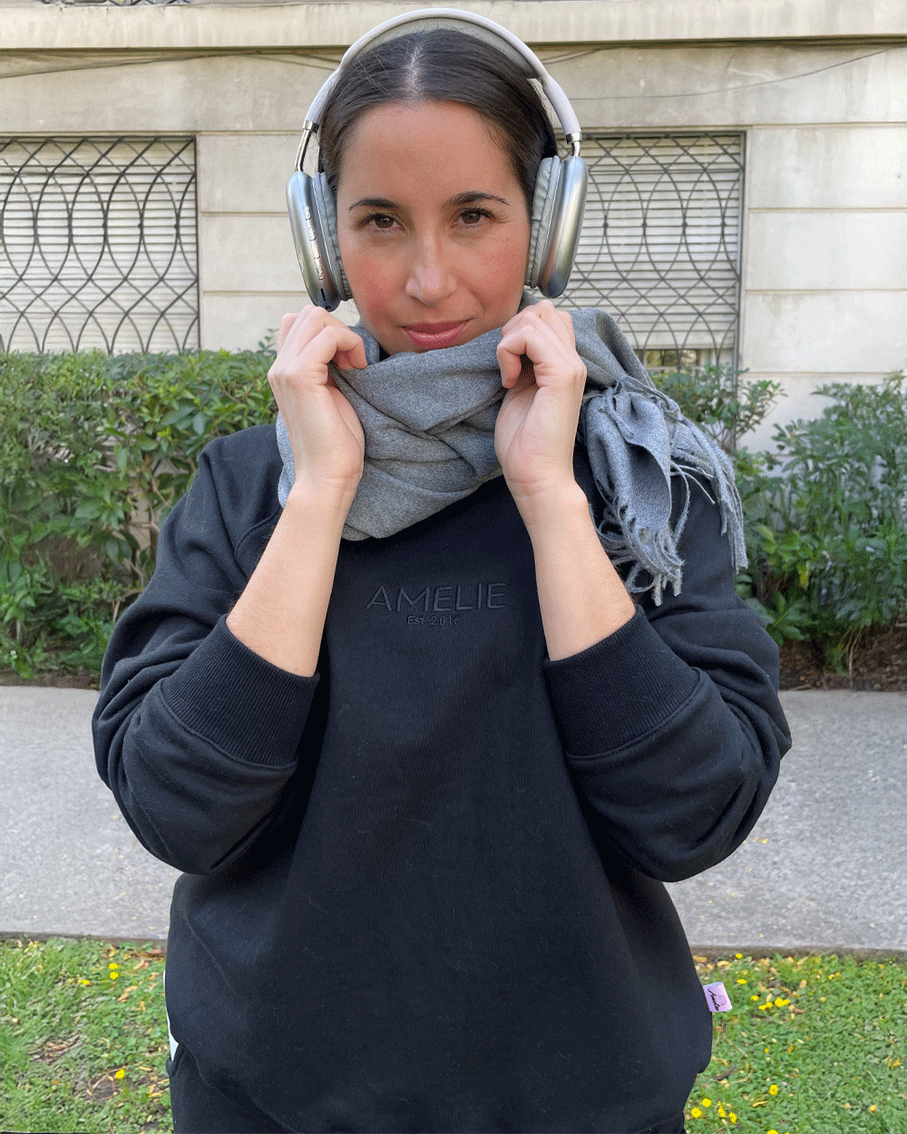 SWEATSHIRT OVERSIZED AMELIE NEGRO