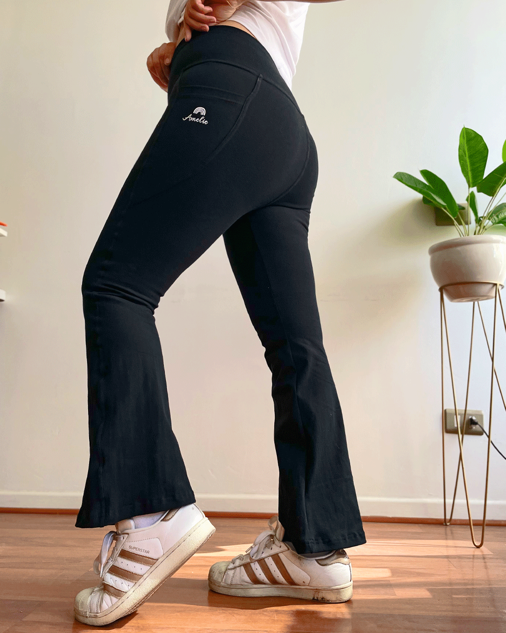 LEGGING FLARE NEGRO