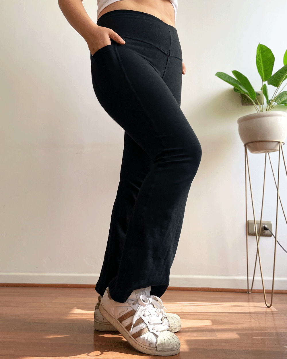 LEGGING FLARE NEGRO