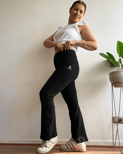 LEGGING FLARE NEGRO