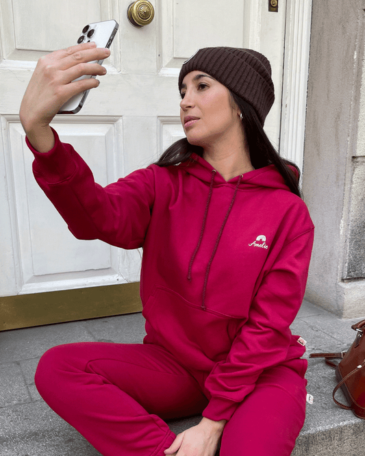 HOODIE OVERSIZED WITH LOVE CHERRY