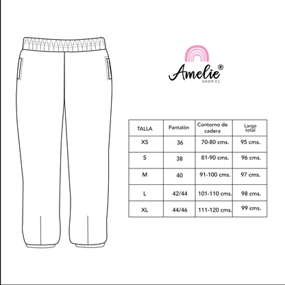 PANTALON COMFY BOMBACHA NEGRO