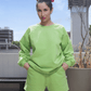 POLERON OVERSIZE VERDE LIMON