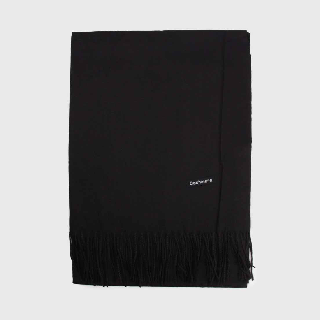 BUFANDA CASHMERE NEGRO