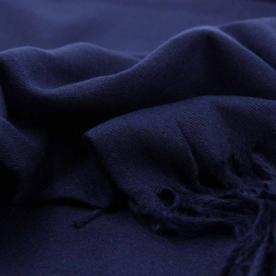 BUFANDA CASHMERE AZUL MARINO