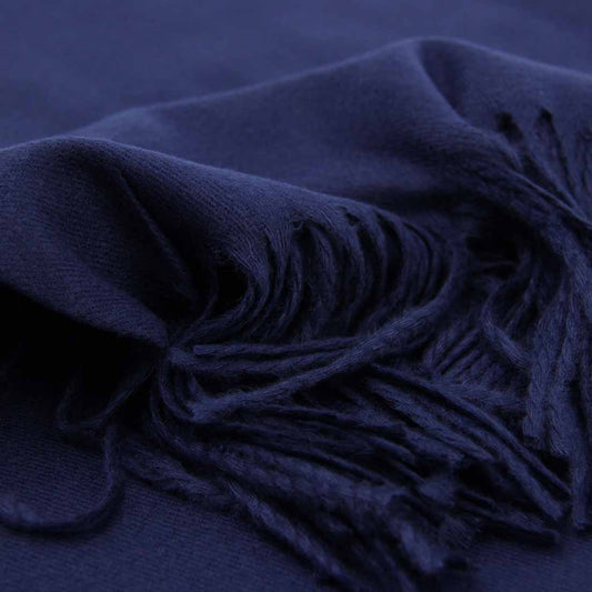 BUFANDA CASHMERE AZUL MARINO