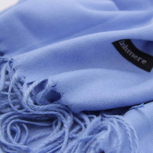 BUFANDA CASHMERE CELESTE