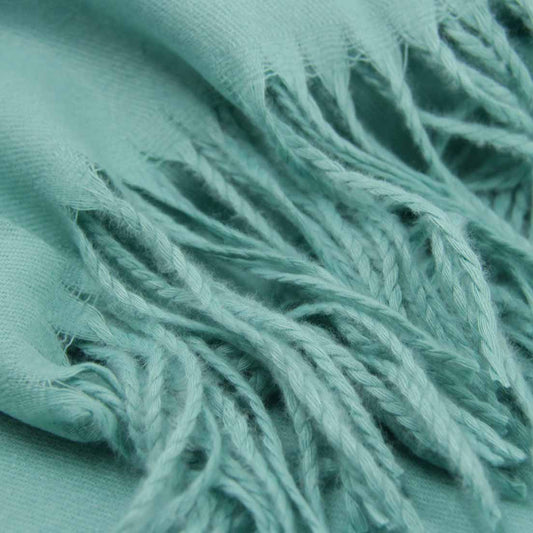 BUFANDA CASHMERE TURQUESA