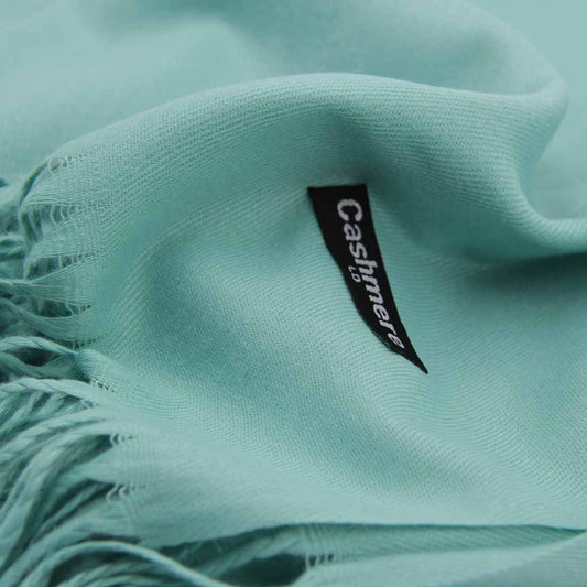 BUFANDA CASHMERE TURQUESA