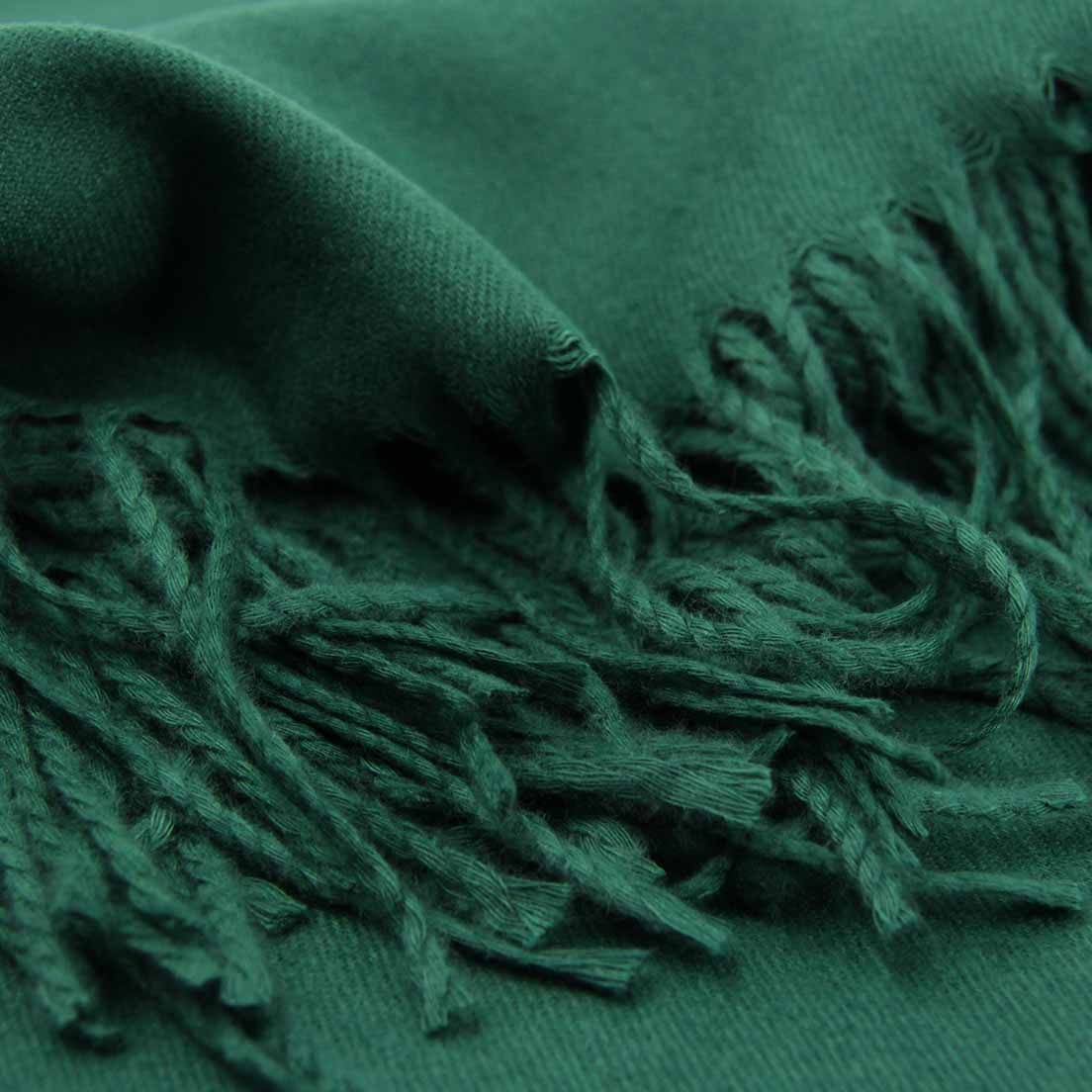 BUFANDA CASHMERE VERDE MUSGO