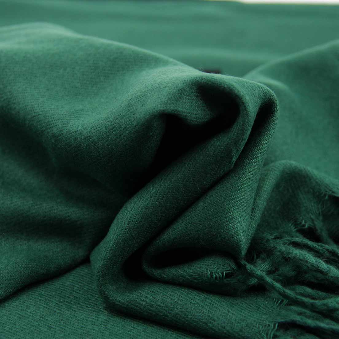 BUFANDA CASHMERE VERDE MUSGO