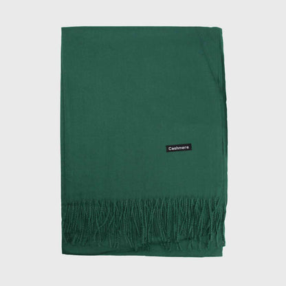 BUFANDA CASHMERE VERDE MUSGO
