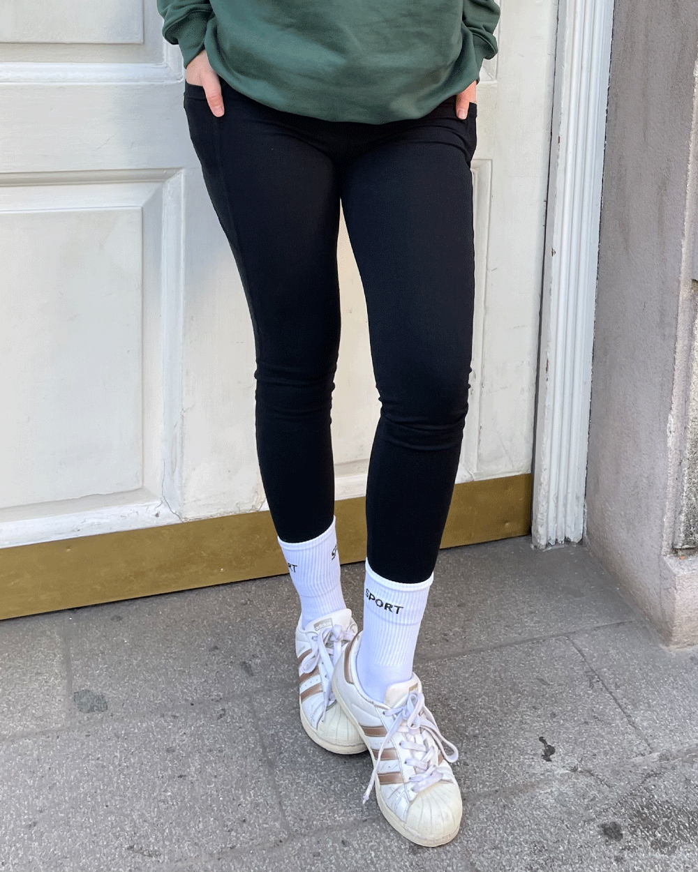 LEGGING SKINNY NEGRO