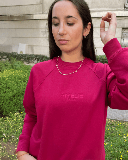 SWEATSHIRT OVERSIZED AMELIE CHERRY