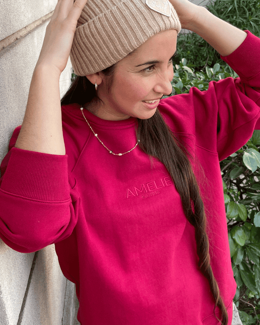 SWEATSHIRT OVERSIZED AMELIE CHERRY