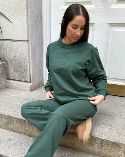 SWEATSHIRT OVERSIZED VERDE MUSGO