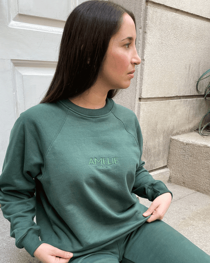 SWEATSHIRT OVERSIZED AMELIE VERDE MUSGO