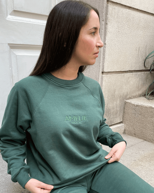 SWEATSHIRT OVERSIZED AMELIE VERDE MUSGO