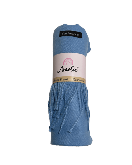BUFANDA CASHMERE CELESTE