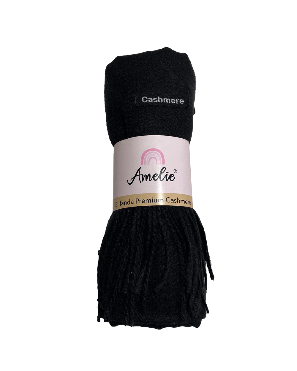 BUFANDA CASHMERE NEGRO