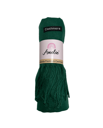 BUFANDA CASHMERE VERDE MUSGO