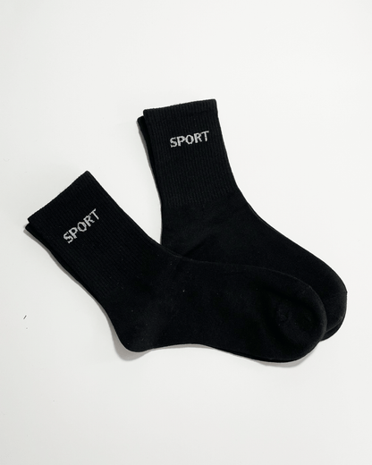 CALCETINES SPORT MEDIA CAÑA 100% ALGODÓN