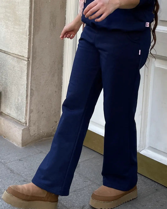 JOGGER PALAZZO AZUL NAVY