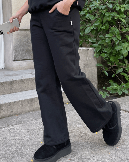 JOGGER PALAZZO WIDE LEG NEGRO