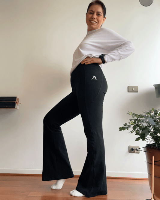 LEGGING FLARE NEGRO