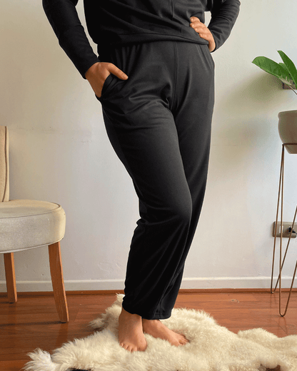 PANTALON COMFY BOMBACHA NEGRO