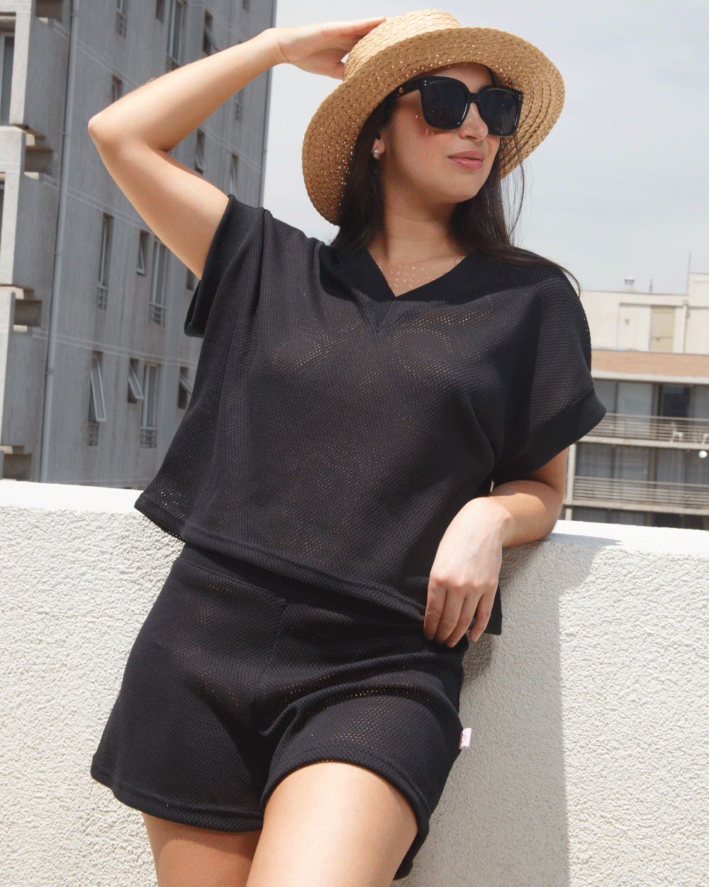 POLERA PLAYA NEGRO
