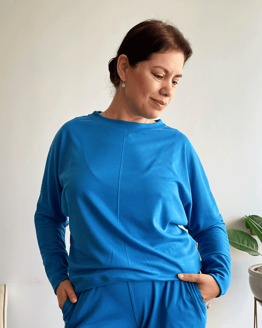SHORT COMFY AZULINO