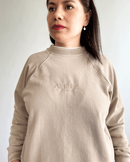 SWEATSHIRT OVERSIZED AMELIE MOKA
