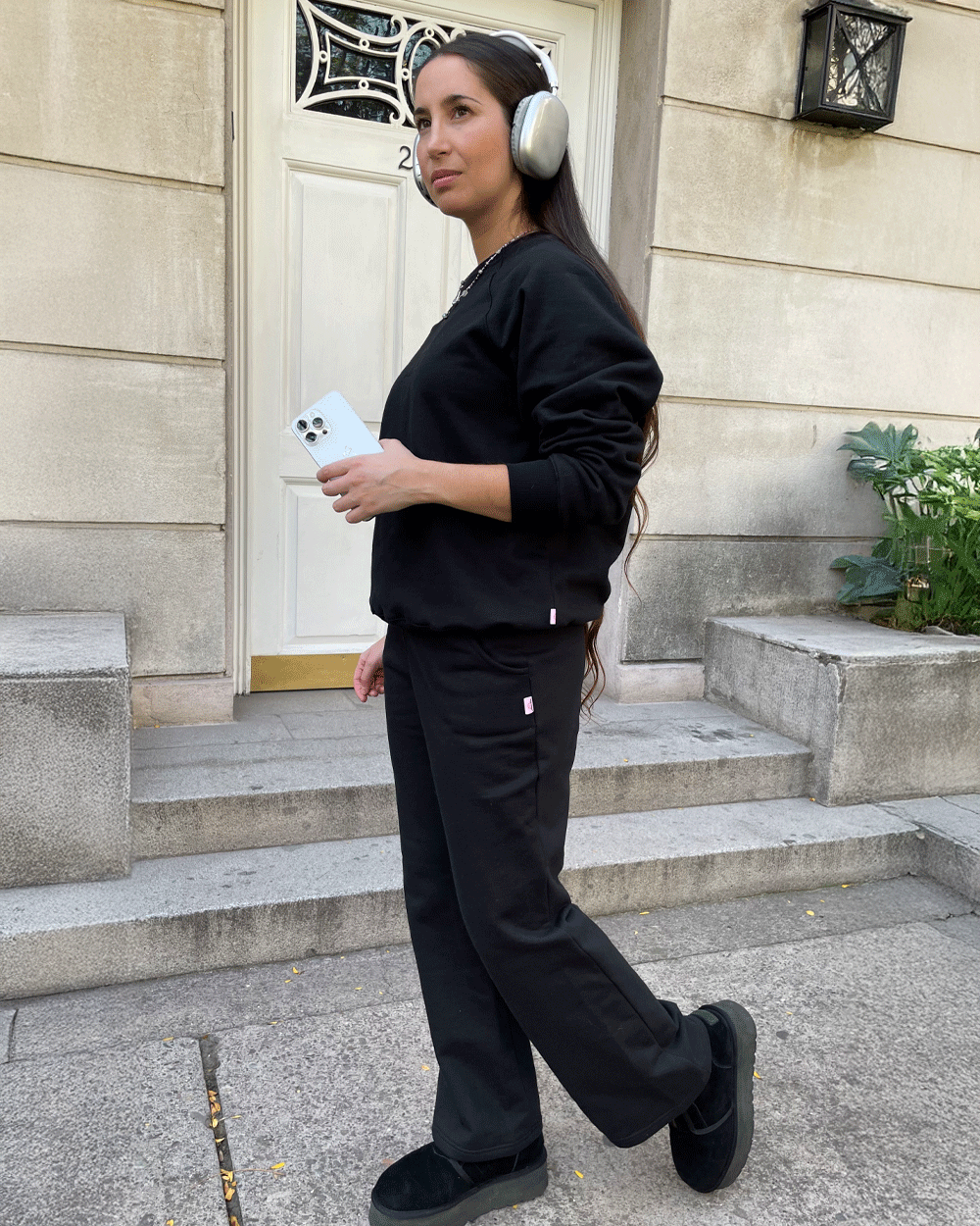 JOGGER PALAZZO WIDE LEG NEGRO