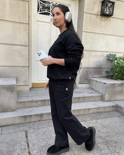 JOGGER PALAZZO WIDE LEG NEGRO
